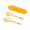 2 Spoons with Case Personalized Soft Orange