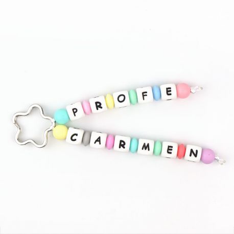 Keychain Double Multicolor Personalized 