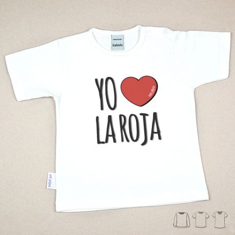 Camiseta Divertida Bebé Yo (corazón) La Roja