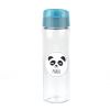 Pack Botella 600ml + Cajita Porta Alimentos Panda Azul personalizadas