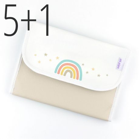 PROMO Portadocumentos Arcoíris soft no personalizado, compra 5 y te regalamos 1