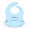 Blue rubber personalized Bib