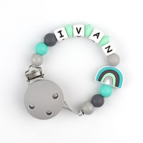 Silicone Chain Personalized Blue