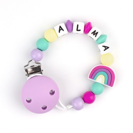 Silicone Chain Personalized Pink
