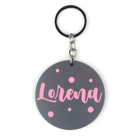 Keychain Simple Shape Star Blue Personalized 
