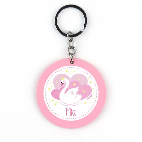 Keychain Simple Shape Star Blue Personalized 