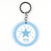 Llavero Metacrilato Redondo Estrella Azul Personalizado