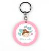 Keychain Simple Shape Star Blue Personalized 