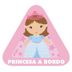Adhesivo para coche Princesa Corona a Bordo
