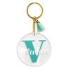 Llavero Metacrilato Redondo Inicial Menta personalizado