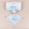 Personalized Intense Blue Classic Basic Blanket (380 gr/m2)