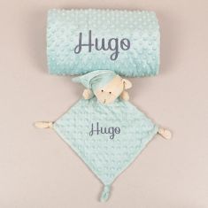 Personalized Intense Blue Classic Basic Blanket (380 gr/m2)