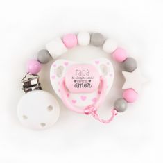 Silicone Chain Pink Pandora Not Personalized