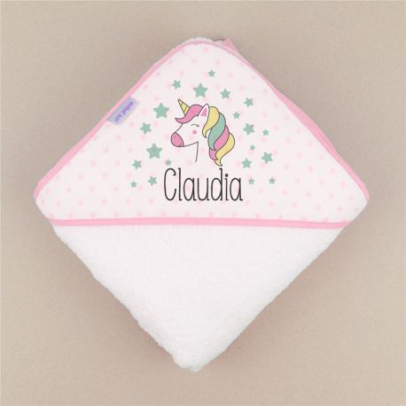 Capa de baño Unicornio Personalizada
