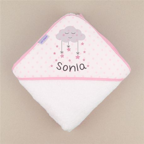 Bathing Coat Mi Pipo Pink Personalized