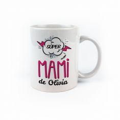 Taza cerámica Mamá Súper mami de personalizada