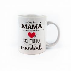 Taza cerámica Mamá Soy la mejor Mamá del mundo mundial