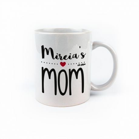 Taza cerámica Mamá Nombre's Mom personalizada