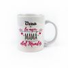 Taza cerámica Mamá la mejor mamá del mundo personalizada