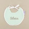 Babero Gofre Menta soft Personalizado