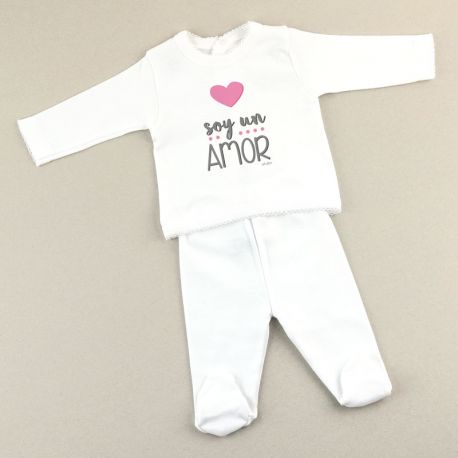 Babidu set 2 Piezas 0m Divertido Soy un amor