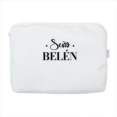 Portafolios Shopper polipiel Blanco Profe/Seño + Nombre personalizado