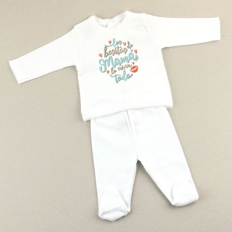 Babidu set 2 Piezas 0m Divertido Los besitos de Mamá lo curan todo