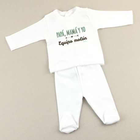 Babidu set 2 Piezas 0m Divertido Papá mamá y yo equipo molón