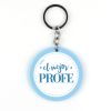 Keychain Simple Shape Star Blue Personalized 