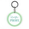 Keychain Simple Shape Star Blue Personalized 
