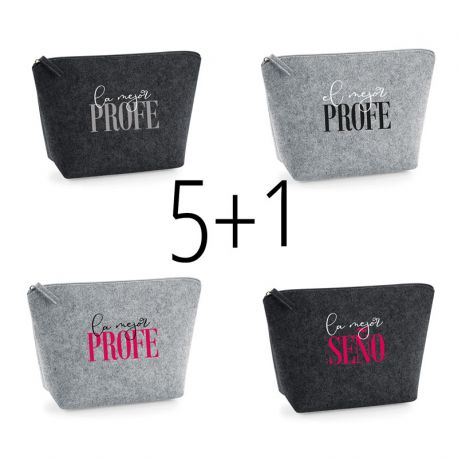 PROMO Neseser Fieltro Colección Profes, compra 5 y te regalamos 1