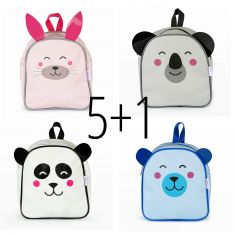 PROMO Mochilas Zoo no personalizadas, compra 5 y te regalamos 1