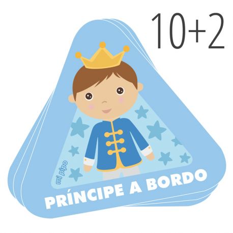 PROMO Pegatina para coche Príncipe a Bordo, compra 10 y te regalamos 2