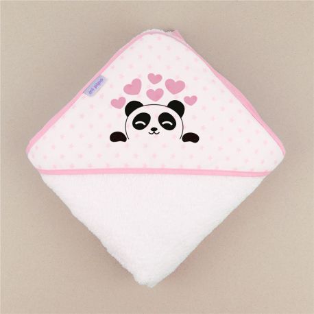 Capa de baño Panda Rosa No Personalizada
