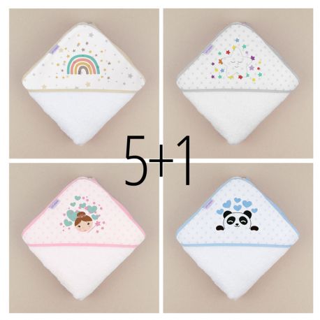 PROMO Capa de Baño Personajes no personalizada, compra 5 y te regalamos 1