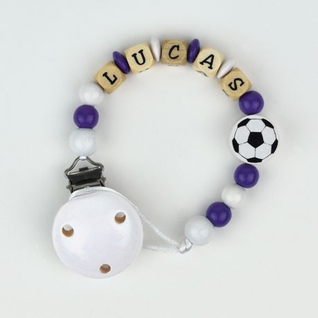 Wood chain Football Real Madrid Personalized