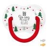 Chupete New Classic Deco Navidad Blanco Árboles Verde, frase a elegir