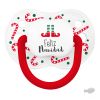 Baby Christmas Customizable Pacifier Name + Christmas Star Apple 