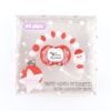 Cajita Chupete Baby Deco Papá Noel + Cadenita de silicona Papa Noel Rojo, texto a elegir