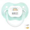 Chupete New Classic Deco Arcoíris Menta Personalizado