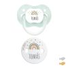 Denim Duo Baby Deco personalized Pacifier and Clip chain Pack