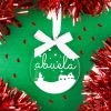 Bola Blanca Navidad metacrilato Personalizada, elige diseño