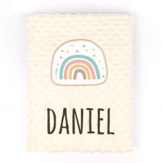 Personalized Beige Classic Basic Blanket (380 gr/m2)
