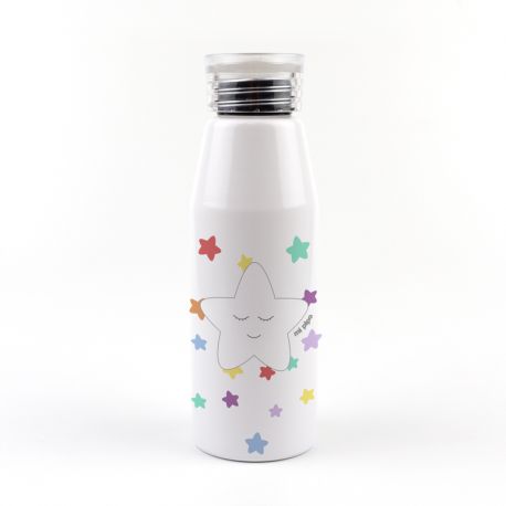 Botella Aluminio Estrella Sonrisa 500ml no personalizada