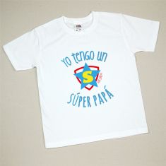 Camiseta o Sudadera Bebé y Niño/a Yo tengo un Súper Papá azul