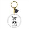Keychain Simple Shape Star Blue Personalized 