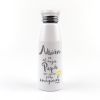 Botella Aluminio personalizada (Nombre) eres el mejor Papá que jamás pude imaginar
