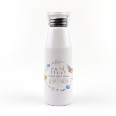 Botella Aluminio Papá contigo hasta el infinito y más allá