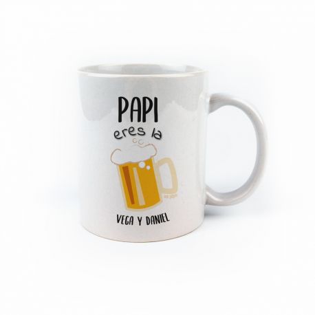 Taza cerámica Mi Papá y yo somos la Bomba