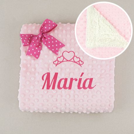 Personalized Pink Classic Blanket (515 gr/m2)